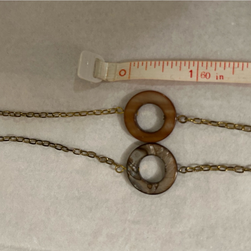 Vintage Shell Ring and Bead chain Long Necklace - Picture 10 of 10